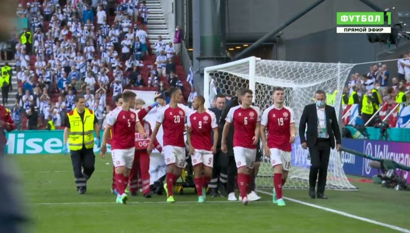 Датчанин Эриксен потерял сознание во время матча с Финляндией