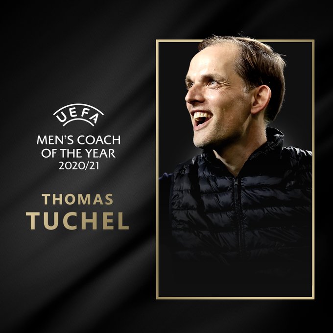 Тухель получил приз УЕФА лучшему тренеру сезона-2020/21