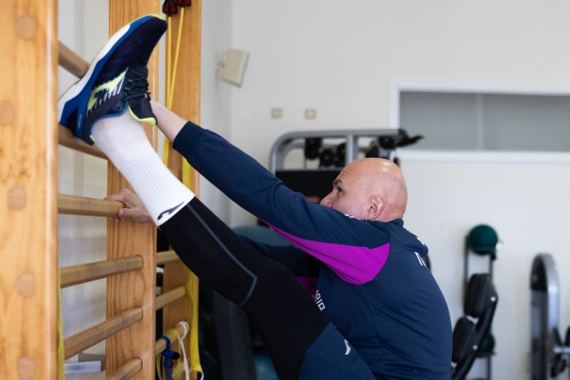 Видеосюжет вечерней тренировки ЦСКА в тренажерном зале Видеосюжет вечерней тренировки ЦСКА в тренажерном зале