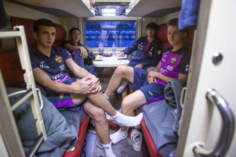 Молодежная команда ЦСКА отправилась в Ростов-на-Дону на поезде