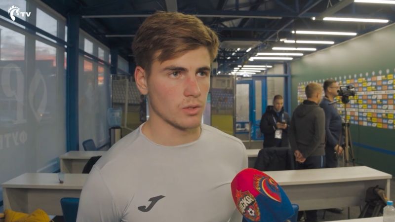 Полузащитник ПФК ЦСКА Егор Ушаков: Если мы мечтаем о чемпионстве, надо двигаться от победы к победе. Ролик CSKA TV