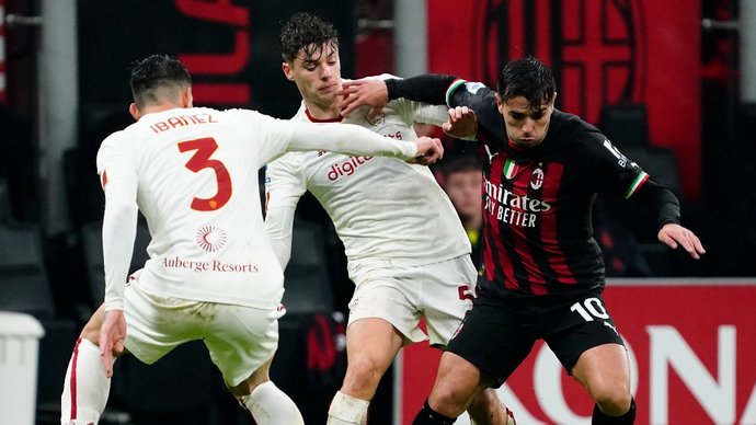 «Милан» упустил победу над «Ромой», ведя 2:0 к 87-й минуте