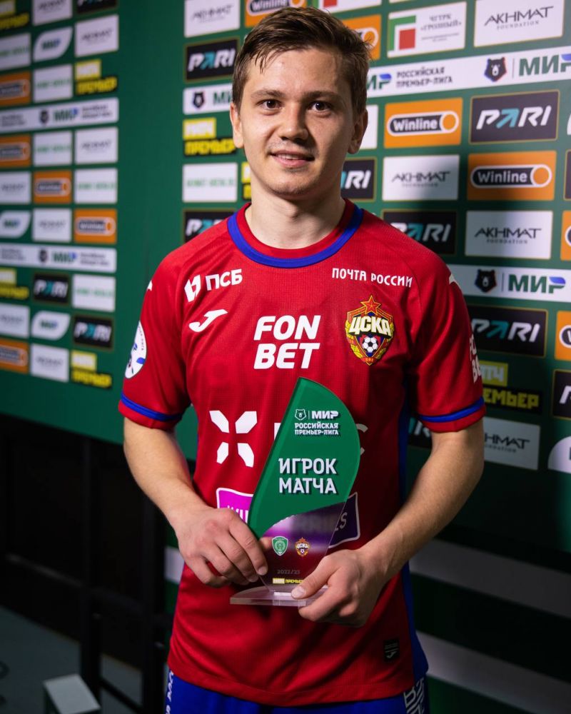 Иван Обляков – лучший игрок матча Ахмат - ЦСКА Иван Обляков – лучший игрок матча Ахмат - ЦСКА