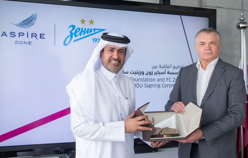 «Зенит» и ведущий спортивный центр Катара Aspire Zone Foundation заключили соглашение о сотрудничестве