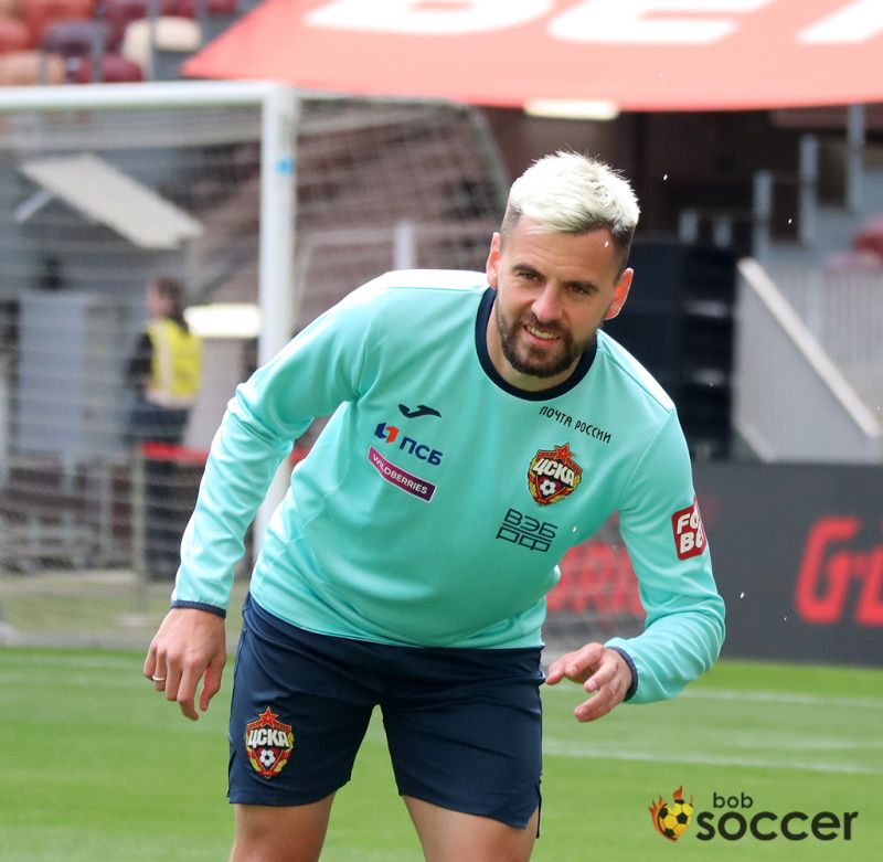 Фоторепортаж с тренировки ЦСКА в Лужниках