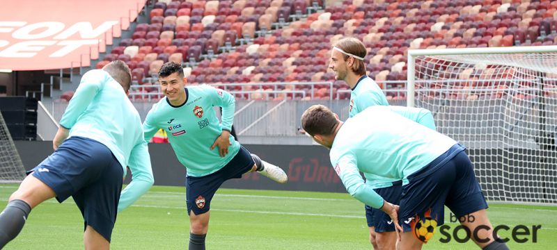 Фоторепортаж с тренировки ЦСКА в Лужниках