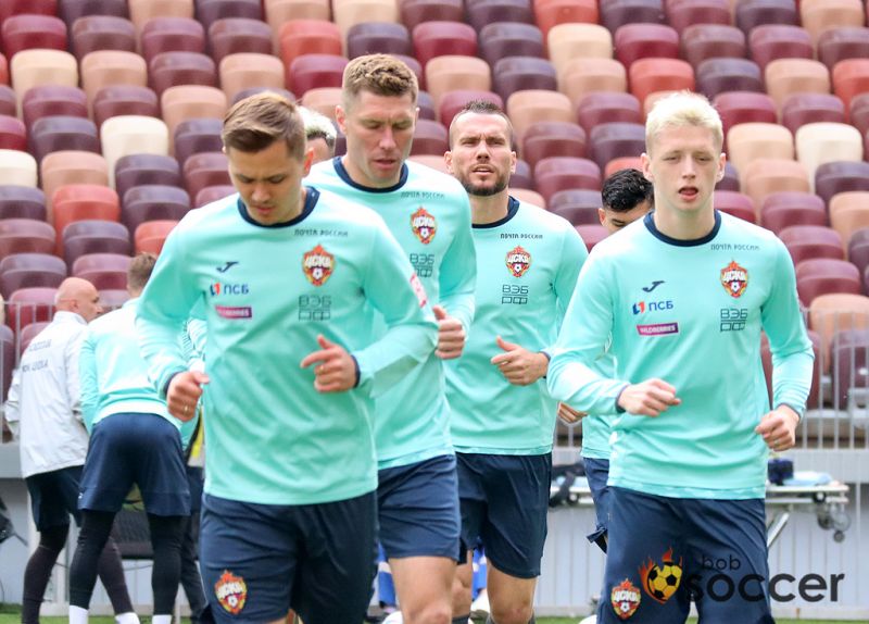 Фоторепортаж с тренировки ЦСКА в Лужниках
