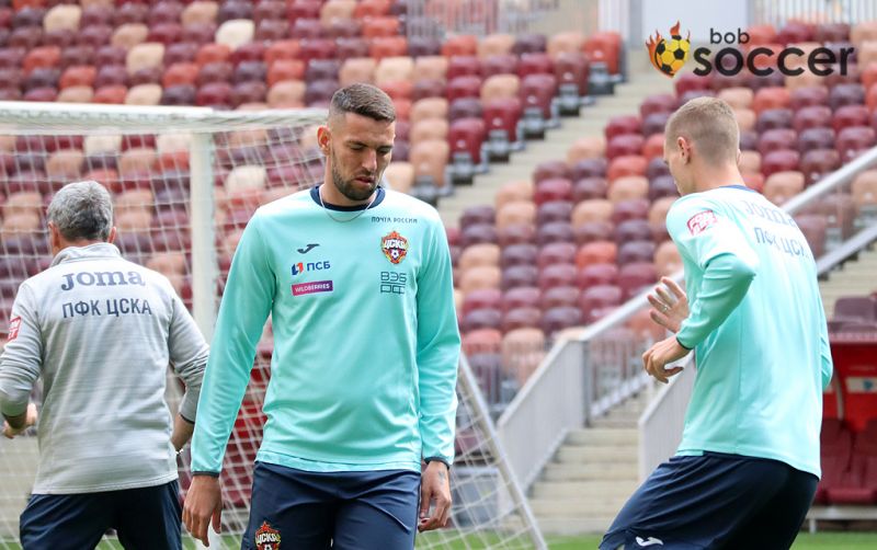 Фоторепортаж с тренировки ЦСКА в Лужниках