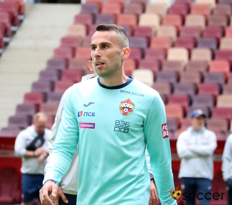 Фоторепортаж с тренировки ЦСКА в Лужниках