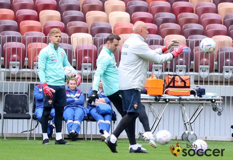 Фоторепортаж с тренировки ЦСКА в Лужниках