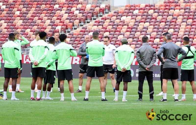 Фоторепортаж с тренировки Краснодара в Лужниках