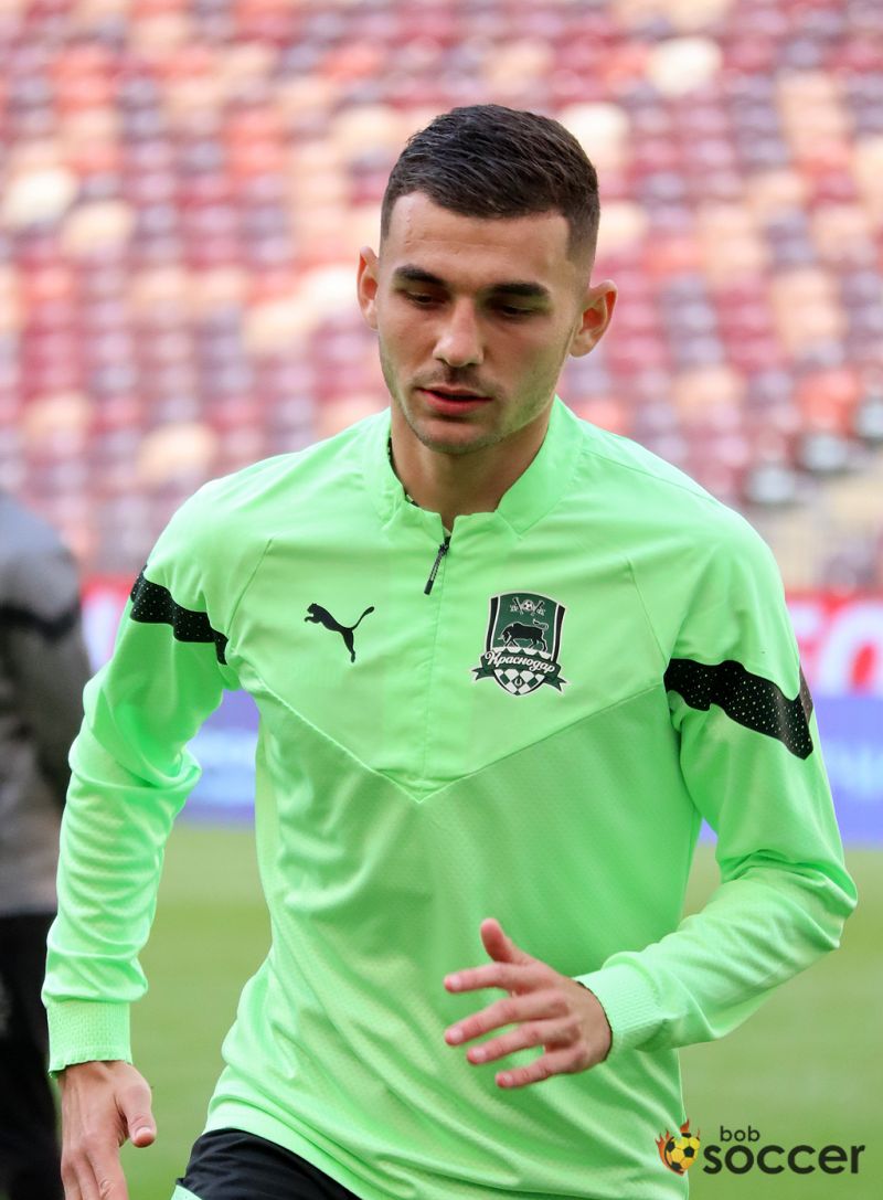 Фоторепортаж с тренировки Краснодара в Лужниках