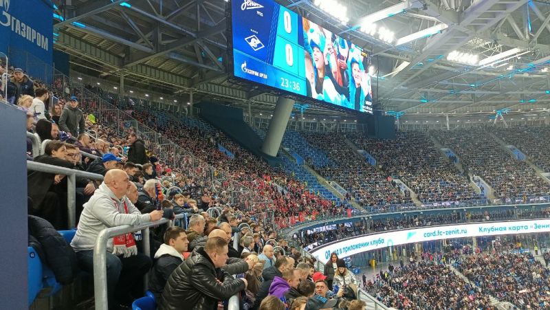 На матче Зенит - Динамо ожидается до 45 тысяч зрителей