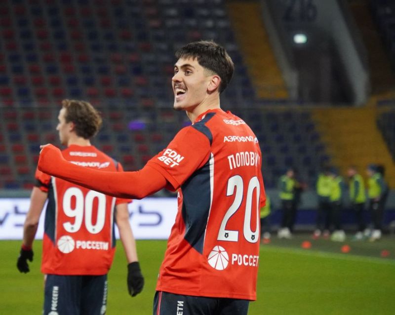 Тренер ЦСКА Челестини высказался об игре Поповича в атаке