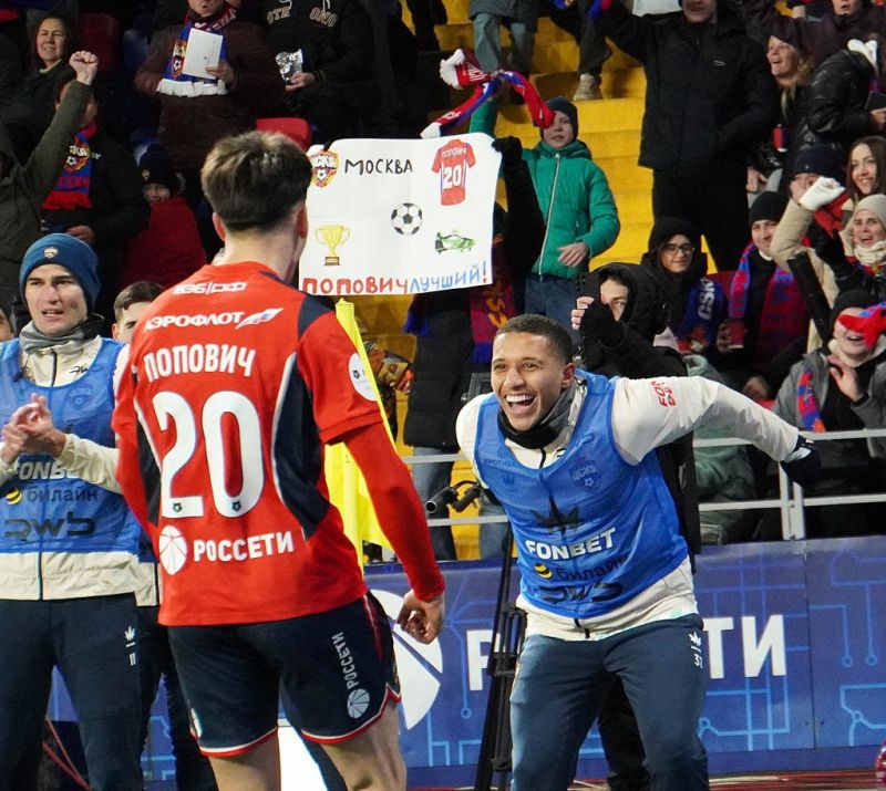 Попович и Вильягра в стартовом составе? Кто сыграет за ЦСКА против Краснодара