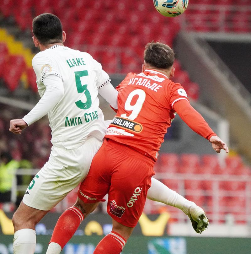 Спартак отпраздновал ярко. Фоторепортаж с матча с Ахматом