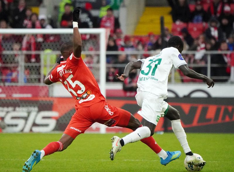 Спартак отпраздновал ярко. Фоторепортаж с матча с Ахматом