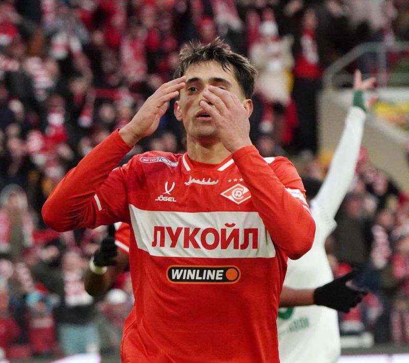 Спартак отпраздновал ярко. Фоторепортаж с матча с Ахматом