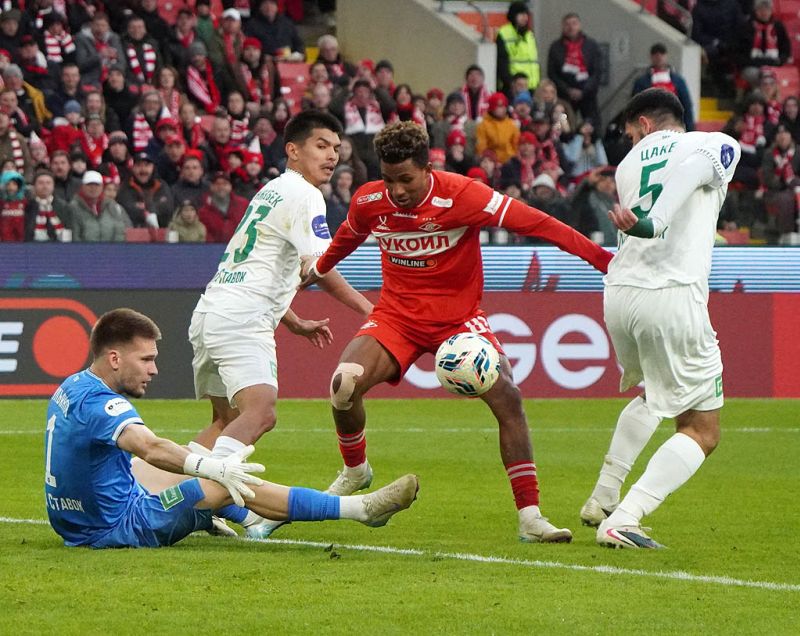 Спартак отпраздновал ярко. Фоторепортаж с матча с Ахматом