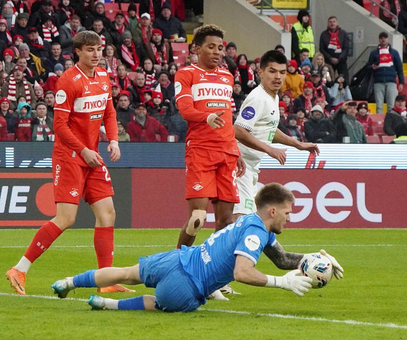 Спартак отпраздновал ярко. Фоторепортаж с матча с Ахматом